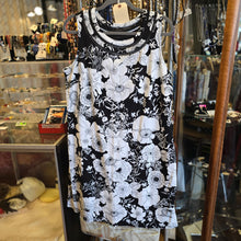  TALBOTS Black/White Floral Sleeveless Dress 1X