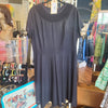 VINTAGE 1960s Black Scoop Neck Dress XL - PopRock Vintage. The cool quotes t-shirt store.