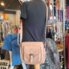 GC BY GIANNI CONTI Tan Genuine Leather Crossbody - PopRock Vintage. The cool quotes t-shirt store.