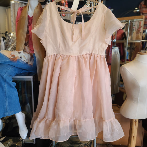WR&S NWT Peach Babydoll Dress Jrs XXXL - PopRock Vintage. The cool quotes t-shirt store.
