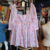 SELKIE Pink Floral Babydoll Dress XL - PopRock Vintage. The cool quotes t-shirt store.