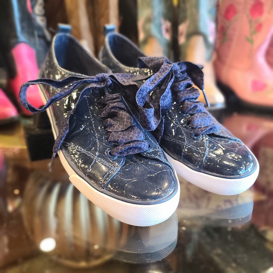 CLEARANCE! COACH Blue Sneakers w. Ribbon Tie 6 - PopRock Vintage. The cool quotes t-shirt store.