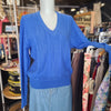 GOTTHELF Blue Cable knit Sweater L - PopRock Vintage. The cool quotes t-shirt store.