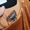 4SIENNAI Orange Velvet Star Jumpsuit XXL - PopRock Vintage. The cool quotes t-shirt store.