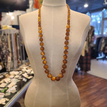  ORANGE Long Bead Necklace