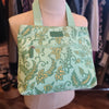 BRICS Green Floral Canvas Bag - PopRock Vintage. The cool quotes t-shirt store.
