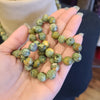 GREEN Multi Color Swirl Beaded Necklace - PopRock Vintage. The cool quotes t-shirt store.