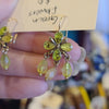 GREEN FLOWER Dangle Earrings - PopRock Vintage. The cool quotes t-shirt store.