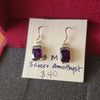 STERLING SILVER And Amethyst Earrings - PopRock Vintage. The cool quotes t-shirt store.