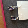 STERLING SILVER And Amethyst Earrings - PopRock Vintage. The cool quotes t-shirt store.
