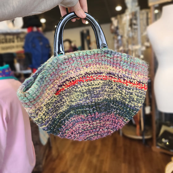COLORFUL KNIT Handbag - PopRock Vintage. The cool quotes t-shirt store.