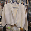 VINTAGE GARLAND Cream/Sparkle Cardigan S - PopRock Vintage. The cool quotes t-shirt store.