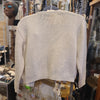 VINTAGE GARLAND Cream/Sparkle Cardigan S - PopRock Vintage. The cool quotes t-shirt store.