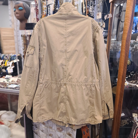 BASS & CO Tan Jacket L - PopRock Vintage. The cool quotes t-shirt store.