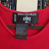 VINTAGE KASPER Red/Black Knit Maxi Dress P - PopRock Vintage. The cool quotes t-shirt store.