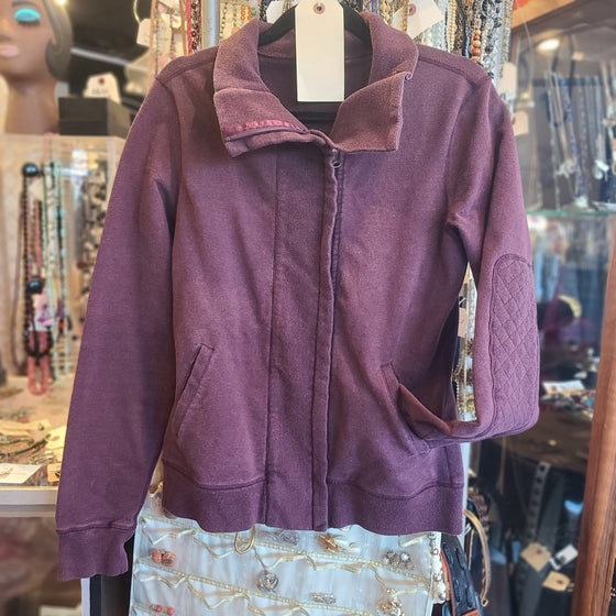 LULULEMON Maroon  Zip Up Jacket S/M - PopRock Vintage. The cool quotes t-shirt store.