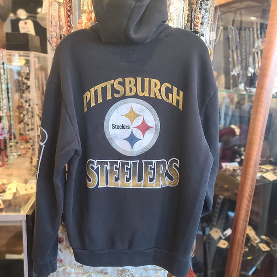 NFL Steelers Black Hoodie L - PopRock Vintage. The cool quotes t-shirt store.