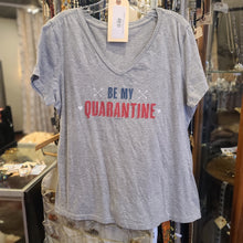  DISTRICT Grey Quarantine Tee XL - PopRock Vintage. The cool quotes t-shirt store.