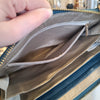 MONSERAT DE LUCCA Blue Braided Leather Wallet Bag - PopRock Vintage. The cool quotes t-shirt store.