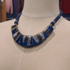 BLUE/Gold Chunky Necklace - PopRock Vintage. The cool quotes t-shirt store.