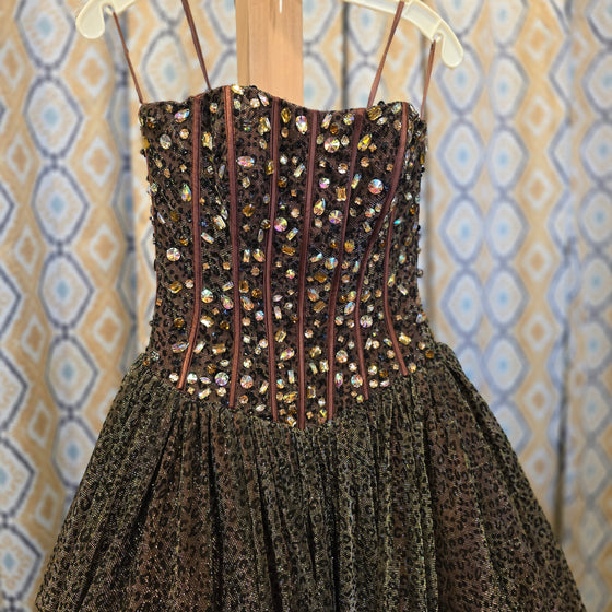 PANOPLY Cheetah Print Ballgown 4 - PopRock Vintage. The cool quotes t-shirt store.