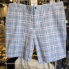 DOCKERS Blue Plaid Summer Shorts 40 - PopRock Vintage. The cool quotes t-shirt store.