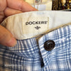 DOCKERS Blue Plaid Summer Shorts 40 - PopRock Vintage. The cool quotes t-shirt store.