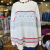 STACCATO White/Red/Grey Sweater L - PopRock Vintage. The cool quotes t-shirt store.