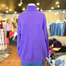  VINTAGE C WEBB Purple Turtleneck Sweater L - PopRock Vintage. The cool quotes t-shirt store.