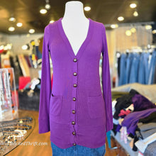  SILVER G Purple Cardigan S - PopRock Vintage. The cool quotes t-shirt store.