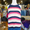 J CREW Pink/Navy/Peach Sweater Tank L - PopRock Vintage. The cool quotes t-shirt store.