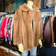  VINTAGE Light Brown Mink Short Coat - PopRock Vintage. The cool quotes t-shirt store.