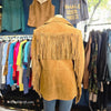 VINTAGE XOXO Brown Suede Fringe Jacket L - PopRock Vintage. The cool quotes t-shirt store.