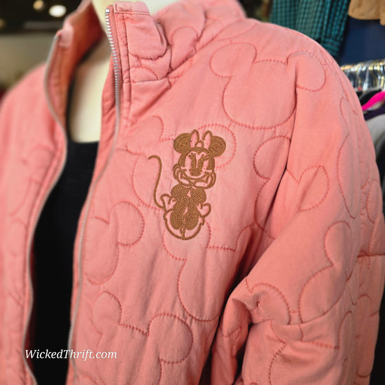 DISNEY PARKS Minnie Mouse Embroidered Jacket XL - PopRock Vintage. The cool quotes t-shirt store.