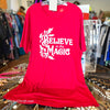 OLD NAVY Red Belive in Magic XXL - PopRock Vintage. The cool quotes t-shirt store.