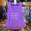 LULAROE Purple "Be You" Tank 3X - PopRock Vintage. The cool quotes t-shirt store.