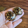 VINTAGE Cheetah Paisley Round Clip On Earrings - PopRock Vintage. The cool quotes t-shirt store.