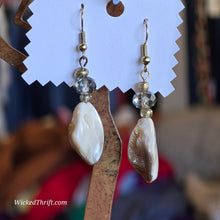  RAW PEARLY Drop Earrings - PopRock Vintage. The cool quotes t-shirt store.