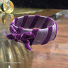 PURPLE Velvet Ribbon Bangle Bracelet - PopRock Vintage. The cool quotes t-shirt store.