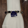 REAL CRYSTAL Black/Rose Beaded Stretchy Bracelet - PopRock Vintage. The cool quotes t-shirt store.