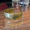 SARAH COV Copper Tone Hammered Open Cuff Bracelet - PopRock Vintage. The cool quotes t-shirt store.