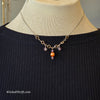 SWAROVSKI Orange/Purple Crystal Necklace - PopRock Vintage. The cool quotes t-shirt store.