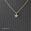 STAR Silver Tone Chain Necklace - PopRock Vintage. The cool quotes t-shirt store.