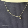 STAR Silver Tone Chain Necklace - PopRock Vintage. The cool quotes t-shirt store.