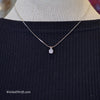 SILVER TONE CZ Chain Necklace - PopRock Vintage. The cool quotes t-shirt store.