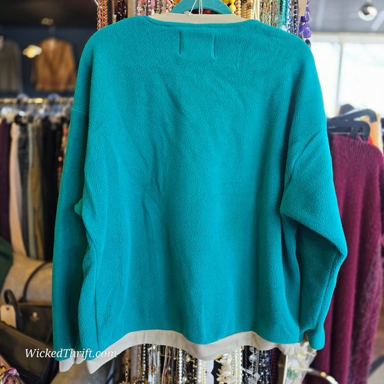 FUTURE PRODUCTS INC Turquoise Fleece XL - PopRock Vintage. The cool quotes t-shirt store.