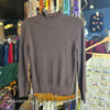 J CREW Brown Ruffle Neck Sweater XS - PopRock Vintage. The cool quotes t-shirt store.