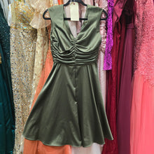  DONNA RICCO Sage Green Satin Cocktail Dress 4 - PopRock Vintage. The cool quotes t-shirt store.