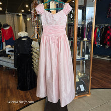  VINTAGE Pink/White Formal Dress AS IS - PopRock Vintage. The cool quotes t-shirt store.