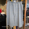 ALFRED DUNNER Grey Plaid Skirt 18 - PopRock Vintage. The cool quotes t-shirt store.